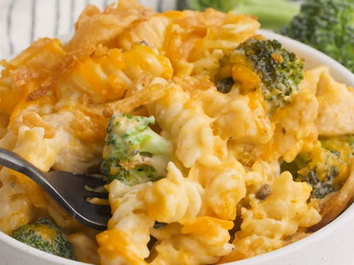 chicken and broccoli noodle casserole recipe