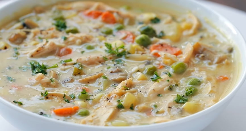 chicken pot pie soup recipe