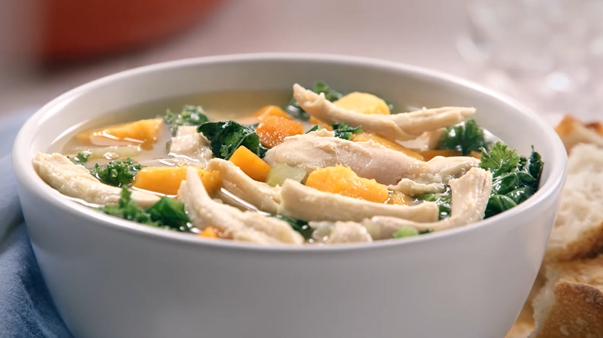 chicken sweet potato and kale soup recipe