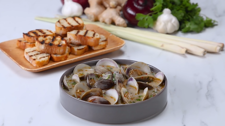 coconut broth clams with lemongrass recipe