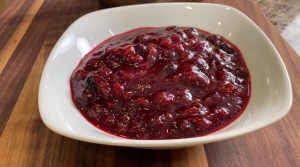 cranberry-blueberry sauce recipe
