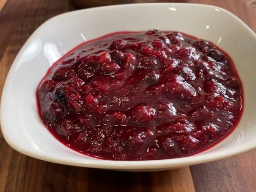 cranberry-blueberry sauce recipe
