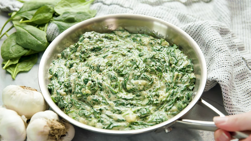 creamed spinach in yogurt recipe