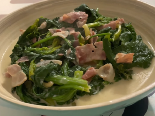 creamed spinach with bacon recipe