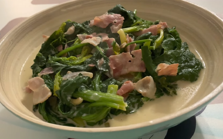 creamed spinach with bacon recipe