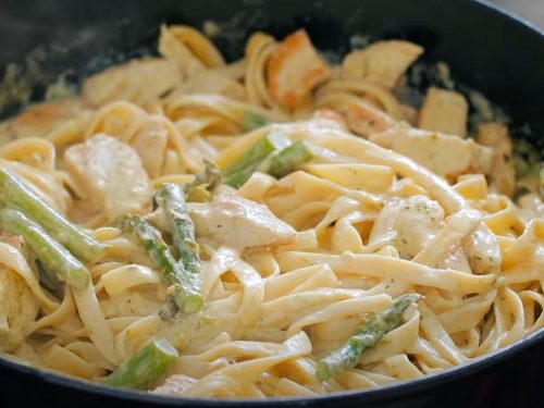 Creamy Chicken and Asparagus Pasta Recipe