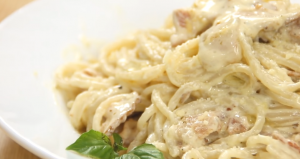 creamy garlic and onion spaghetti recipe