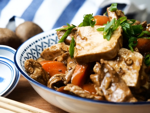 crockpot asian pork with mushrooms recipe