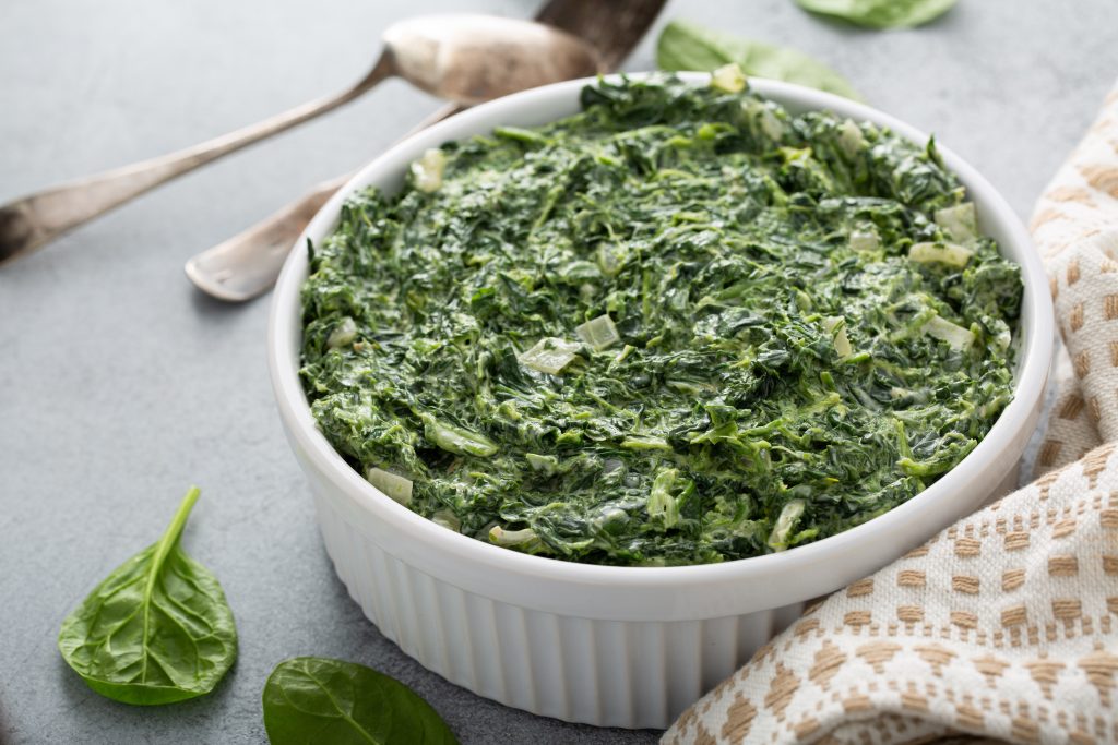 easy creamed spinach