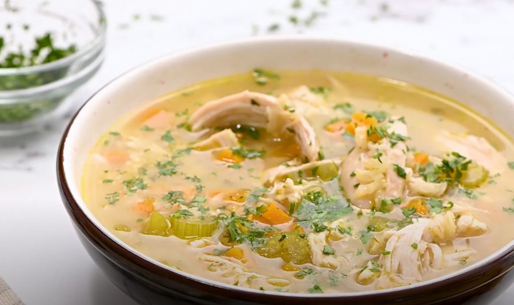 Easy and Quick Chicken Rice Soup Recipe
