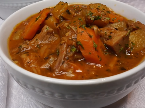 easy slow cooker vegetable beef soup recipe