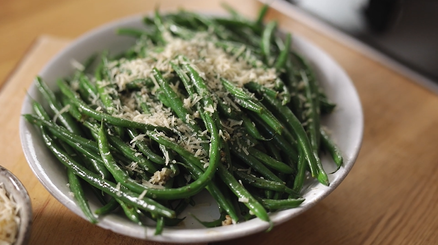 garlic green beans with parmesan recipe