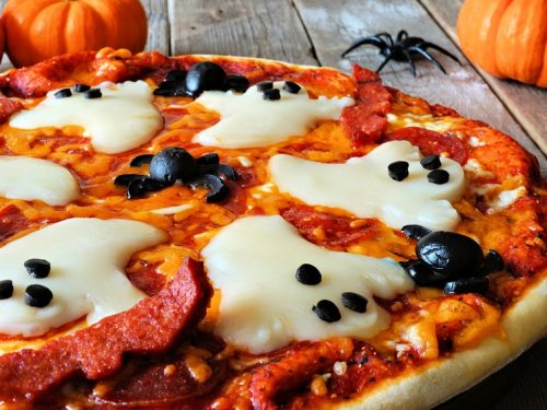 ghostly halloween pizza recipe