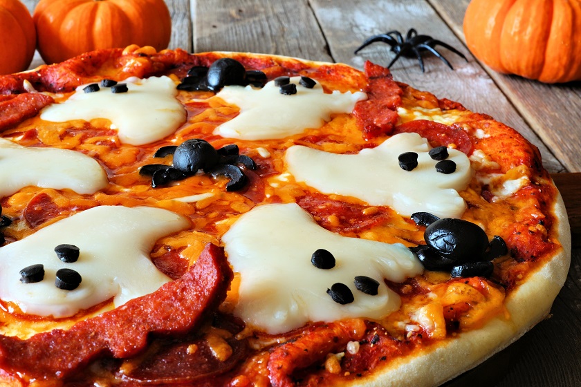 ghostly halloween pizza recipe