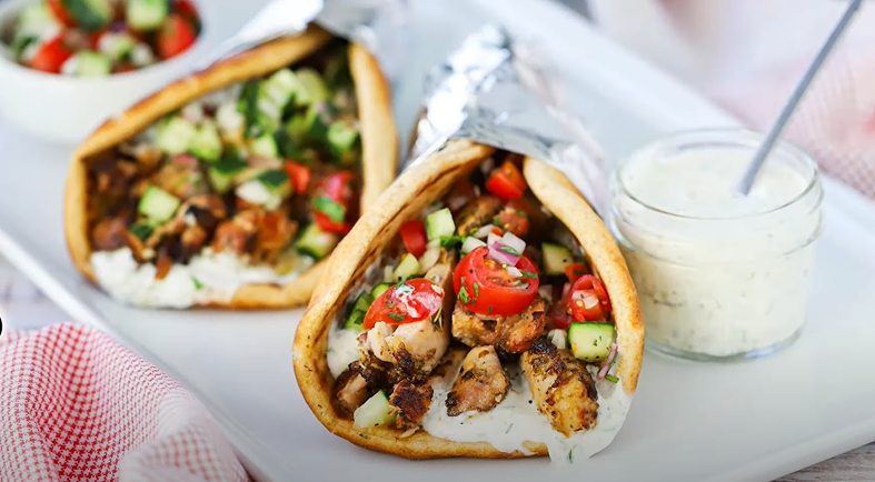 greek chicken wrap recipe