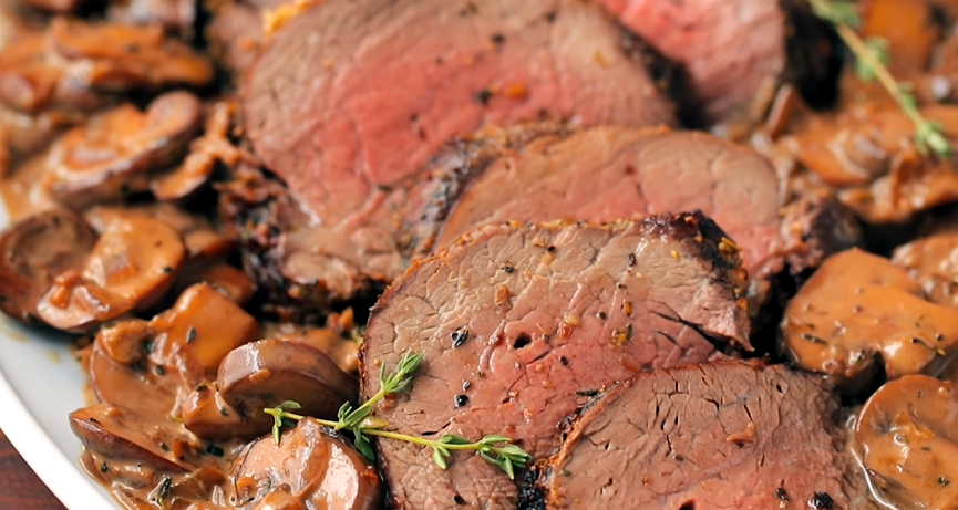 Grilled Beef Tenderloin with Herb-Garlic-Pepper Coating Recipe