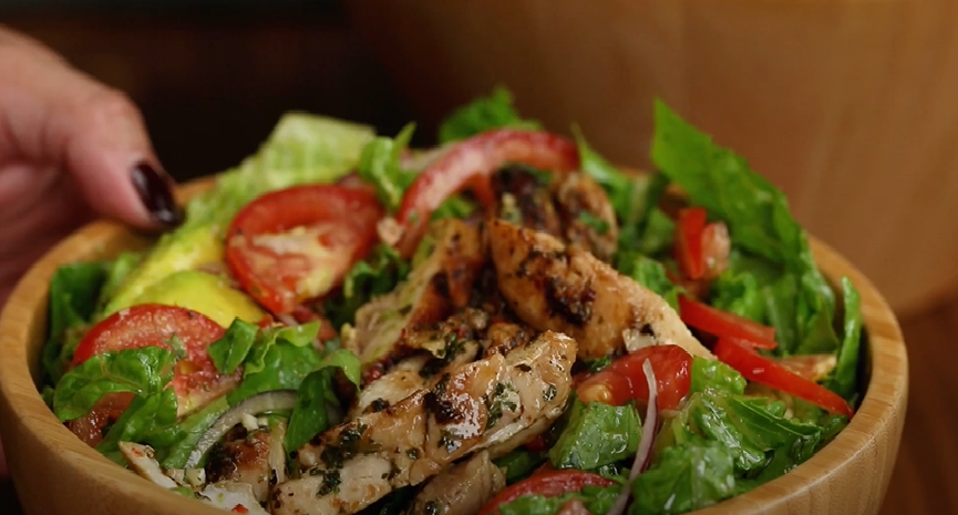 grilled chimichurri chicken avocado salad recipe