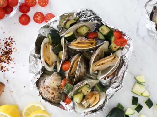 grilled clams in foil recipe