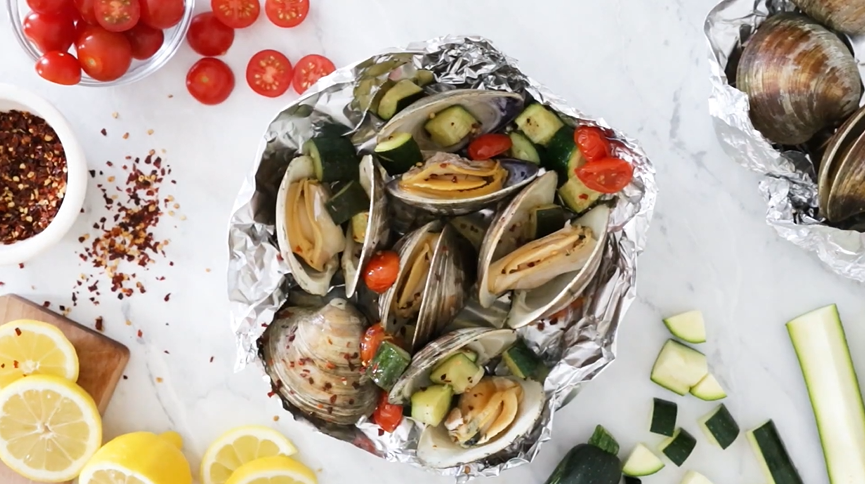 grilled clams in foil recipe
