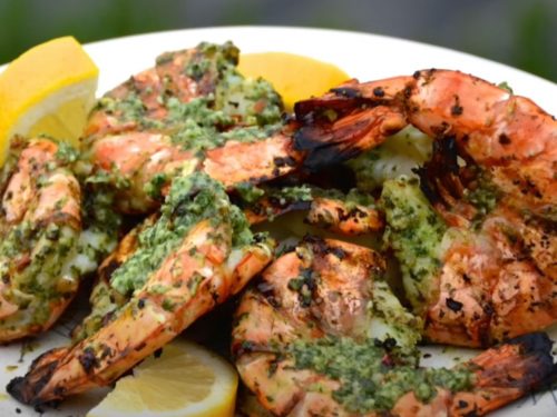 Grilled Quick-Brined Jumbo Shrimp Recipe