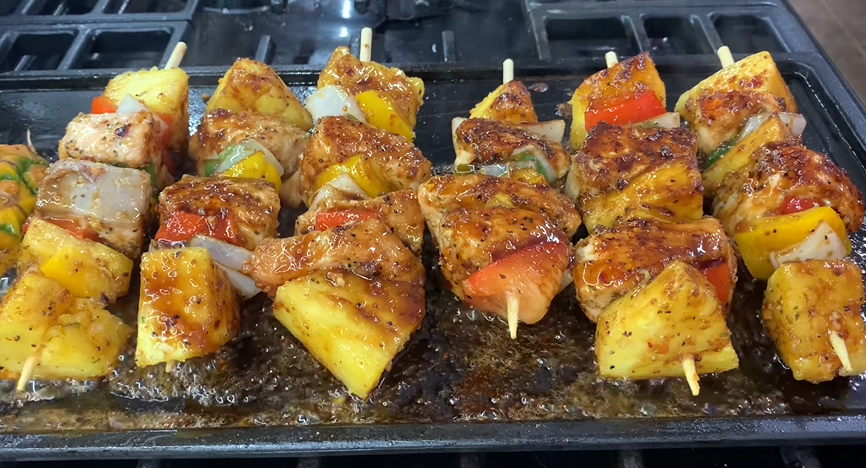 grilled salmon kebabs recipe