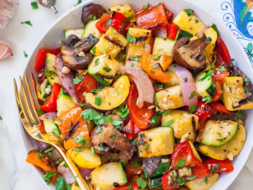 grilled vegetables with lemon and herbs recipe