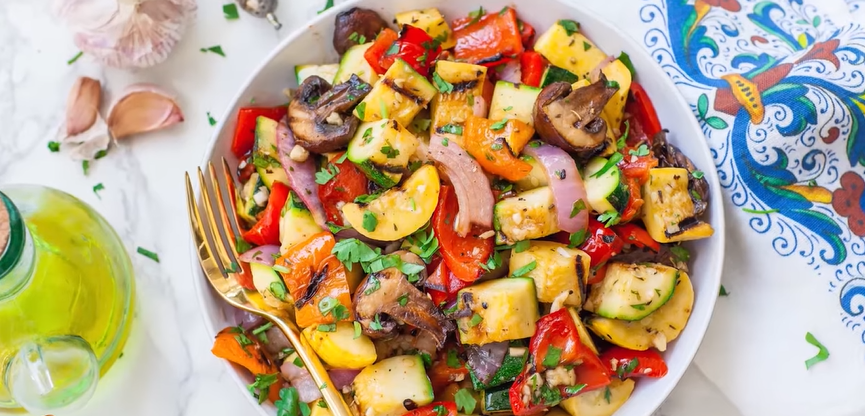 grilled vegetables with lemon and herbs recipe