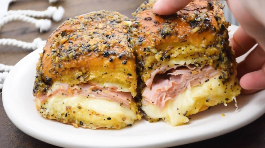ham & cheese tailgate sliders recipe