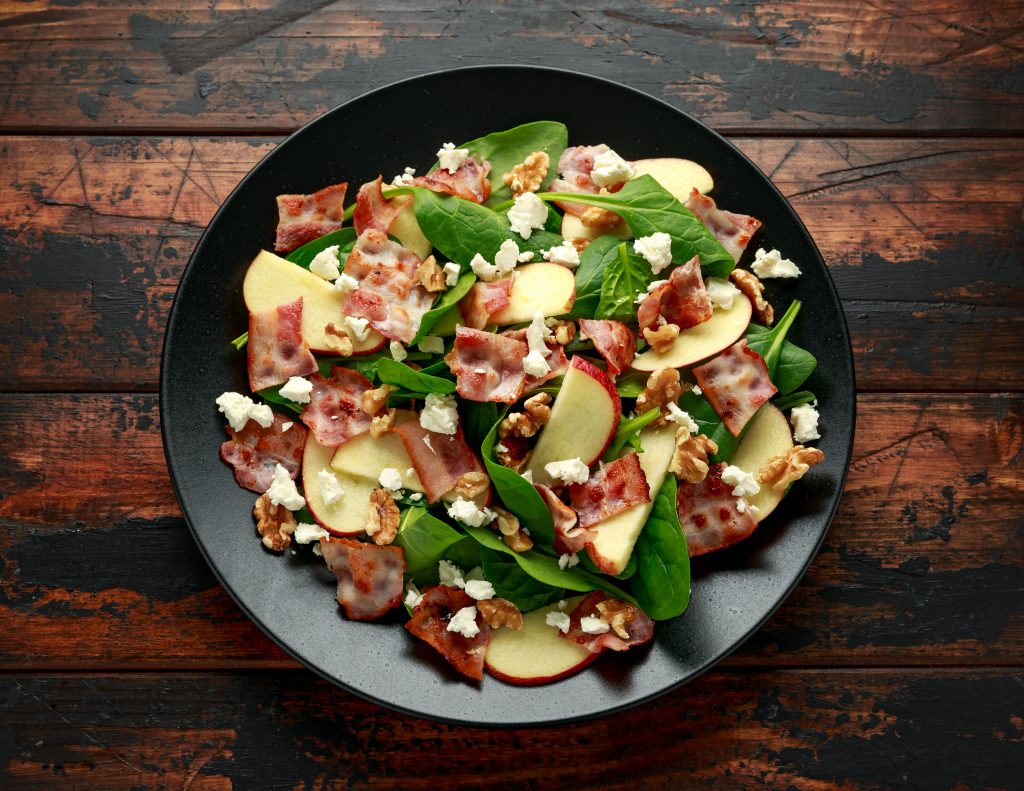 honey dijon apple bacon cranberry salad recipe