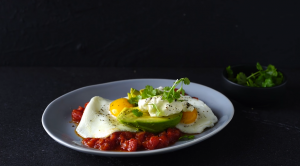 huevos rancheros with spicy ham sofrito recipe