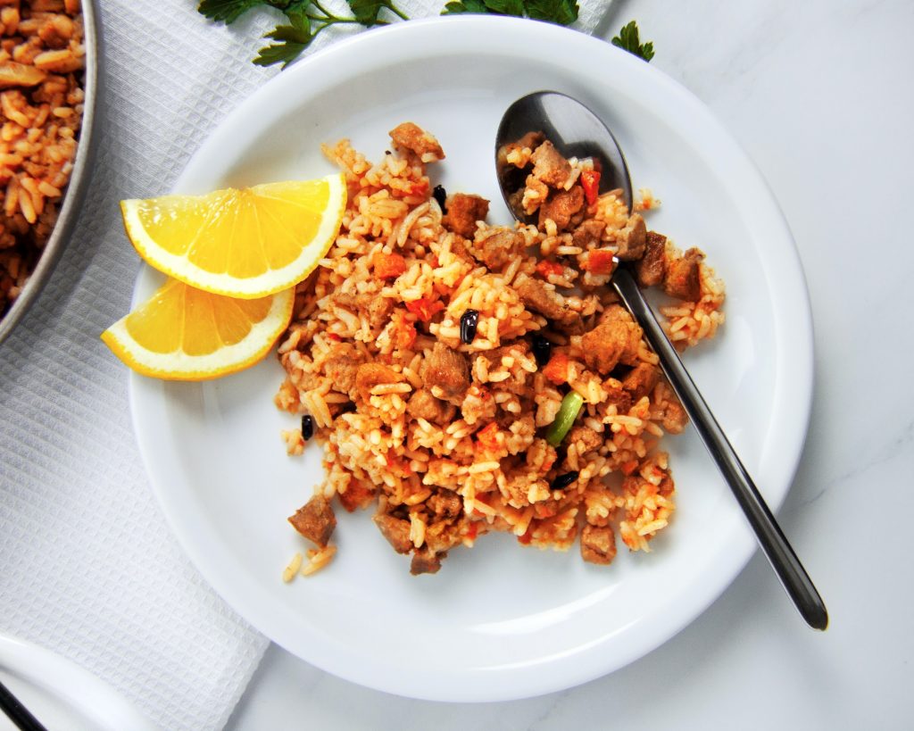 Arroz con Tocino (Puerto Rican Rice with Salt Pork) Recipe