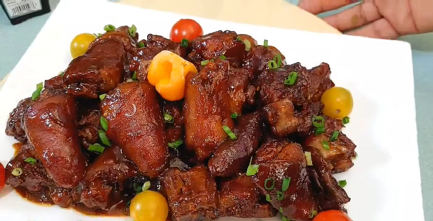 jamaican rum glazed bbq pig's tail recipe