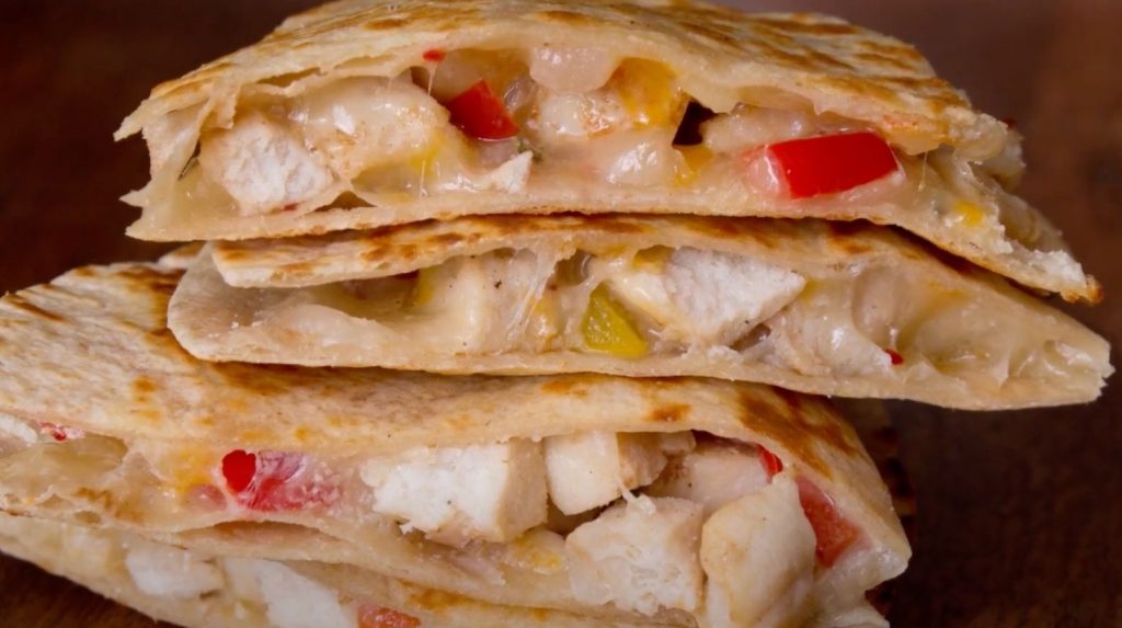 Lighter Chicken Quesadilla Recipe