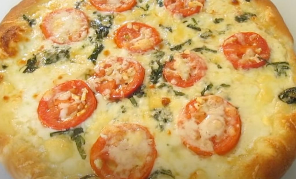 Margherita Pizza with Easy Pizza Dough and Basic Tomato Sauce Recipe