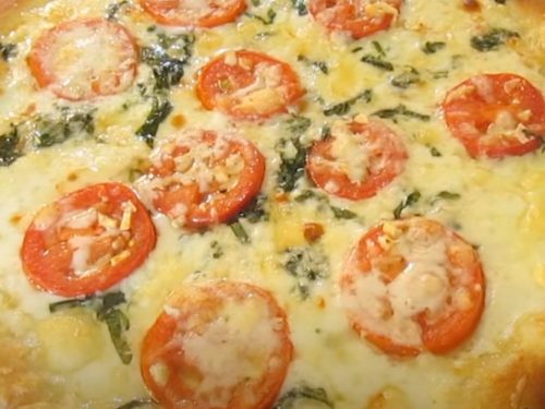 Margherita Pizza with Easy Pizza Dough and Basic Tomato Sauce Recipe
