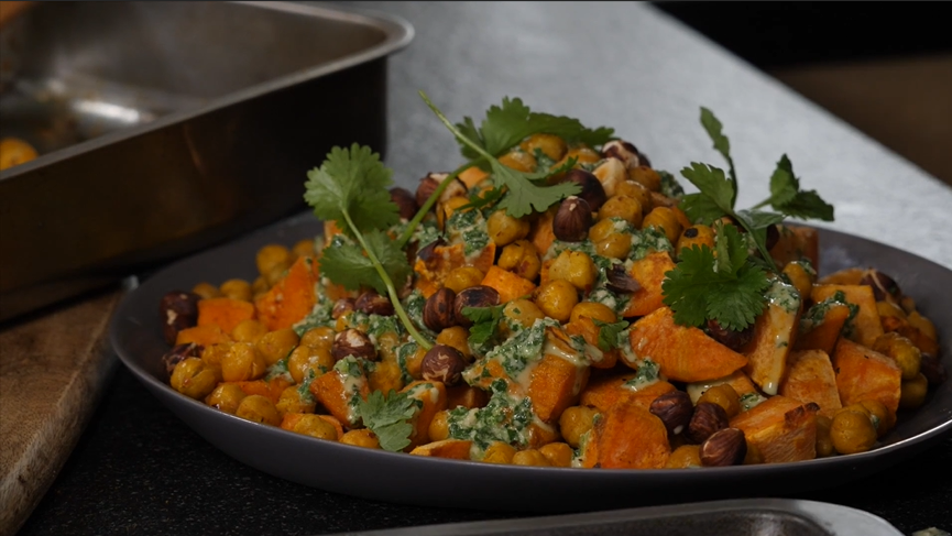 mediterranean roasted sweet potato salad recipe