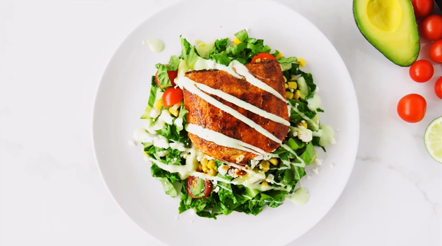 mexian grilled salmon salad recipe