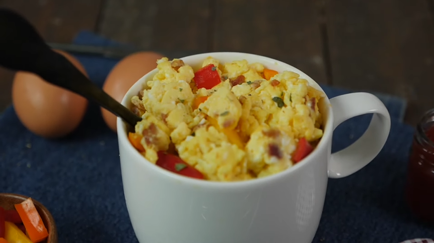 Buttery Microwave Scrambled Eggs for Two Recipe - Breakfast.