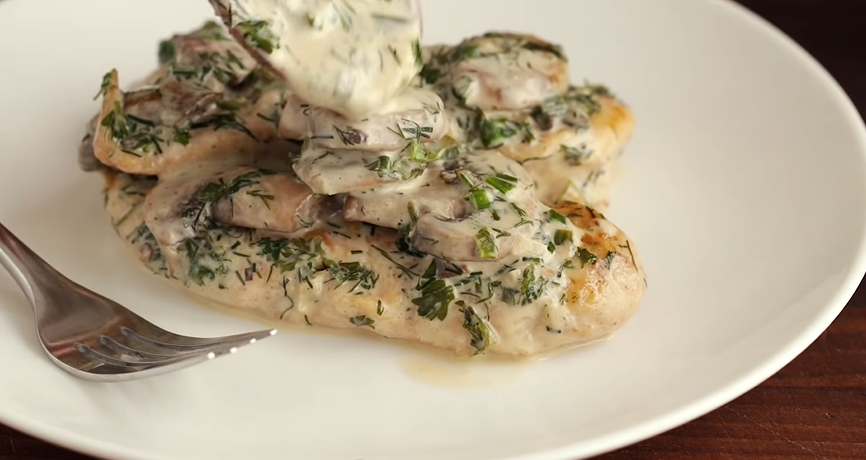 mushroom chicken bites recipe