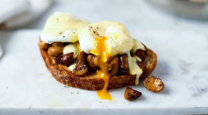 mushroom toast with fried egg recipe