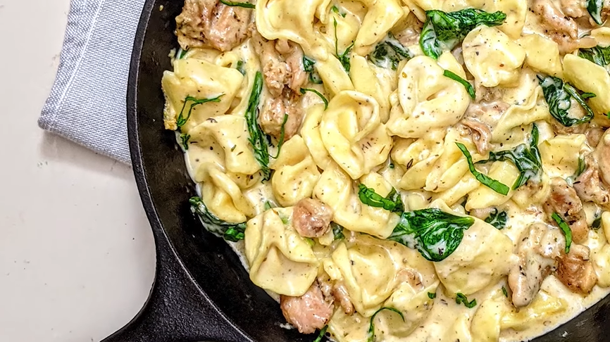 mushroom tortellini alfredo recipe