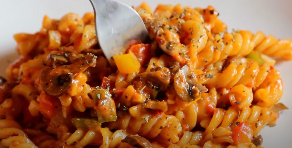 Pasta with Tomatoes and Porcini Mushrooms Recipe