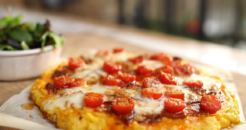 pepperoni polenta pizza recipe