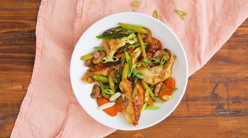 pot sticker stir-fry recipe