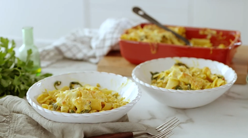 pumpkin pasta bake recipe