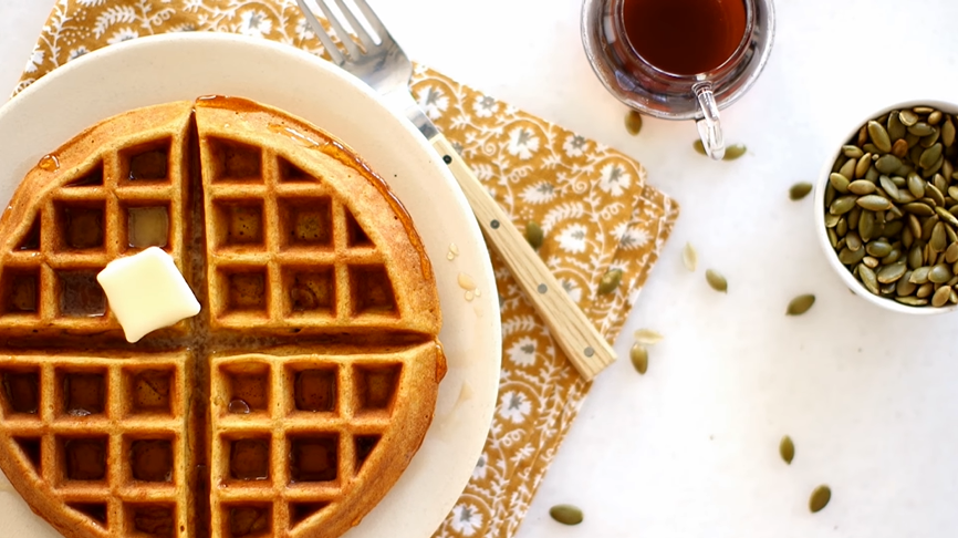 pumpkin waffles recipe