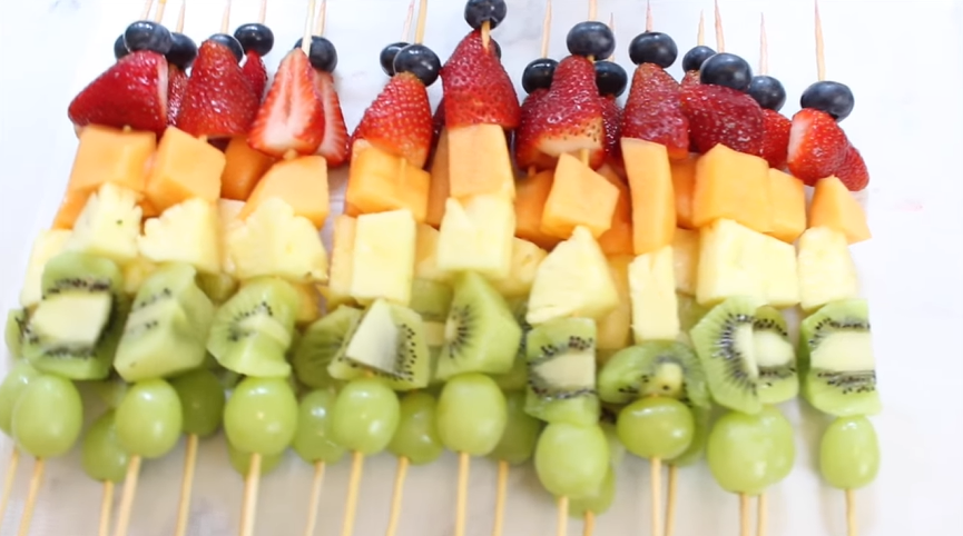 rainbow fruit kabobs recipe