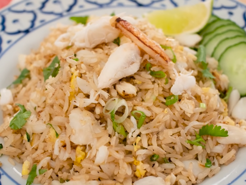 sautéed crab with rice recipe