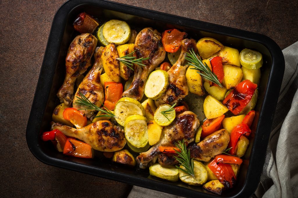 sheet pan chicken with asparagus and potatoes recipe