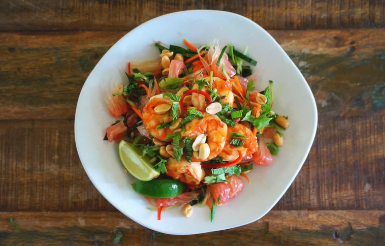 shrimp pomelo salad recipe